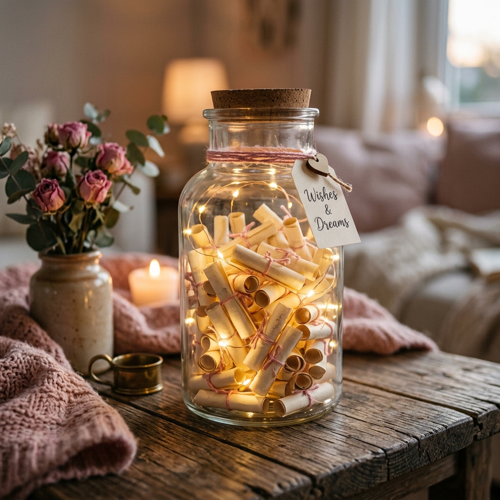 Fairy Light wishing jar